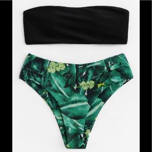 Tropical Print mixed and Match Bikini Set